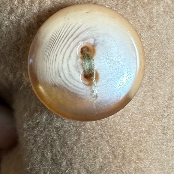 Vintage Julia Klein Wool Camel Tan Longline Trench Winter Neutral Coat Size 12 - Picture 6 of 11